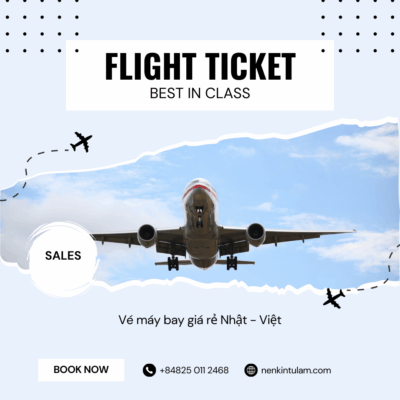 Vé máy bay giá rẻ Nhật – Việt